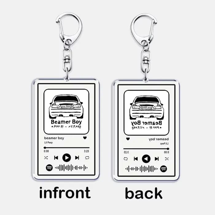 Porte-clés chanteur Lil Peep pour femmes, accessoires Star Shopping Beamer Boy, liste de lecture de musique, Code, bijoux, cadeaux pour Fans d'amis