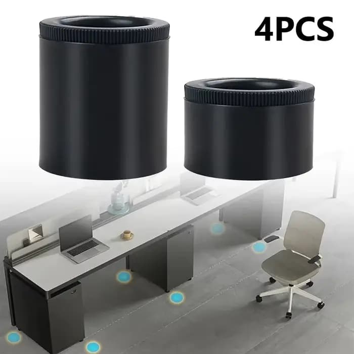 4 patins de rehaussement de meubles ronds réglables en ABS, robustes, pour canapé et armoire, accessoires de rehaussement de meubles
