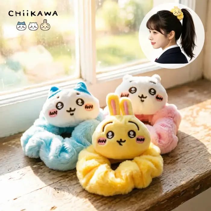 Nouveau best-seller : Serre-tête en peluche Chiikawa Cartoon Kawaii