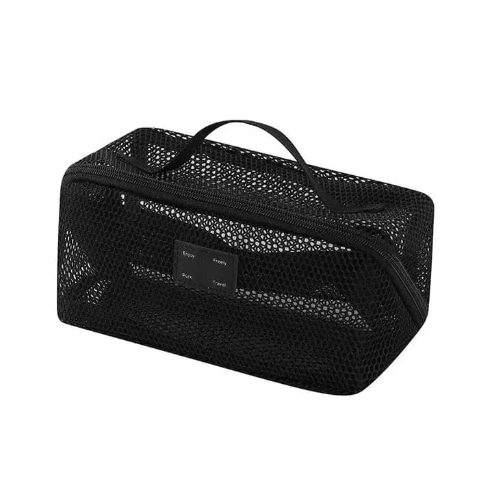 Sac organisateur de maquillage-Kit de toilette de voyage avec étui à cosmétiques zippé pour le rangement de vanité et utilisation Portable