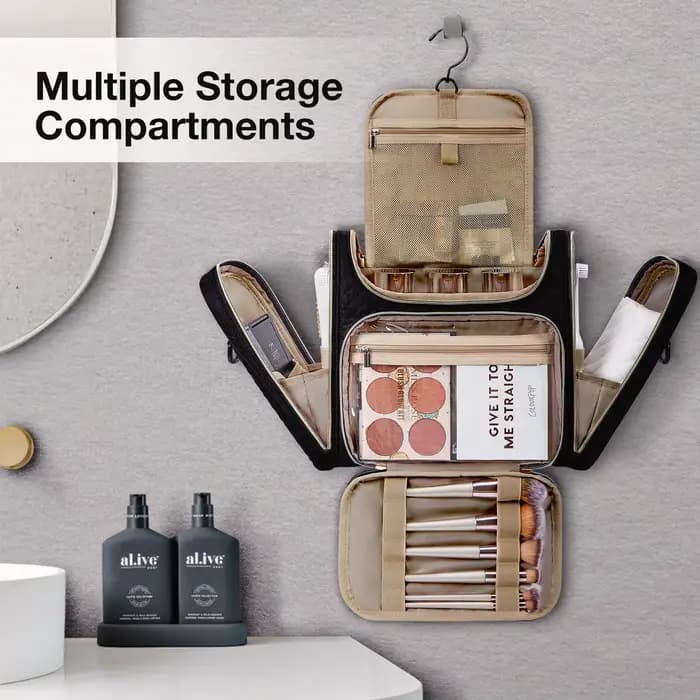 BAGSMART Trousse de maquillage pour femme