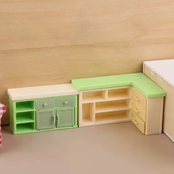 Mini armoire de rangement pour maison de poupée, modèle de comptoir, accessoire de mobilier pour magasin de proximité, décoration pour maison de poupée, 1/12