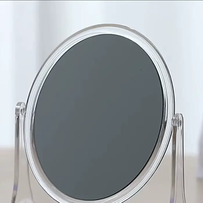 Mode 360 ° Miroir cosmétique rotatif Double face avec support