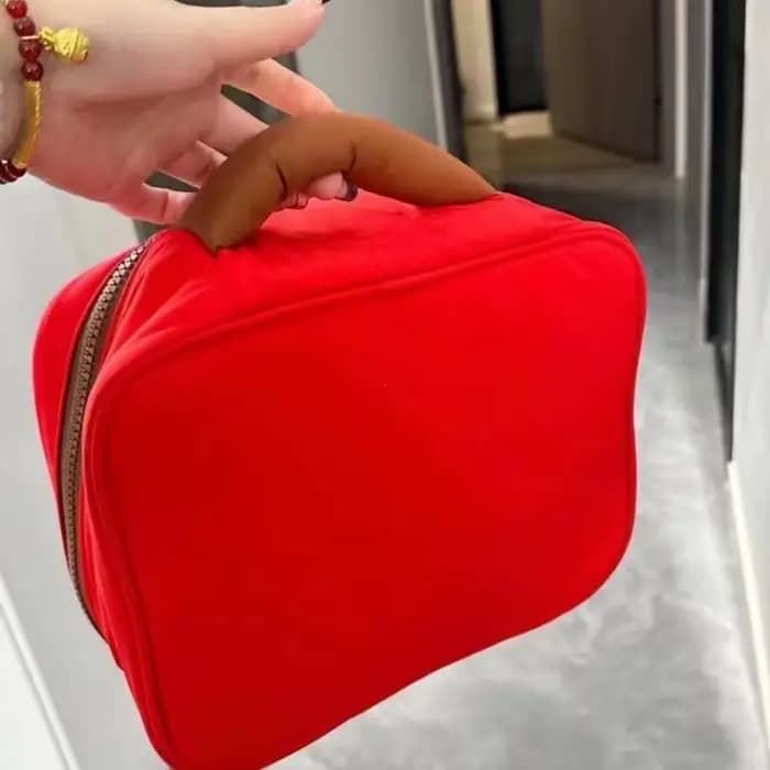 Dessin animé pomme modèle sac de maquillage femmes voyage stockage Pounch cosmétiques toilette