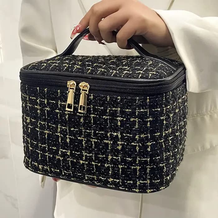 Nouveau Sac à Maquillage Tricoté pour Femme 2026 – Trousse