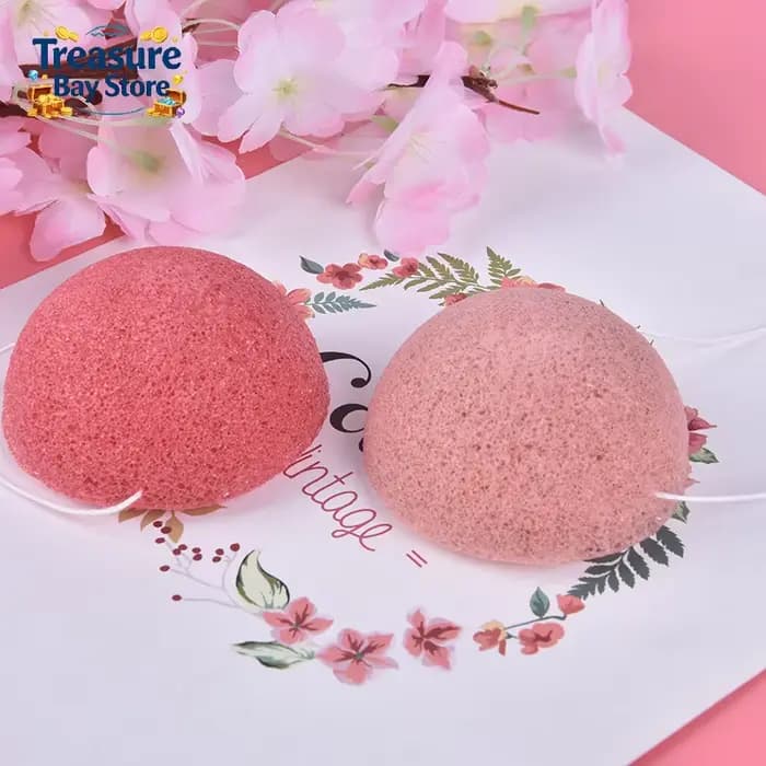 1 éponge nettoyante pour le visage en konjac naturel