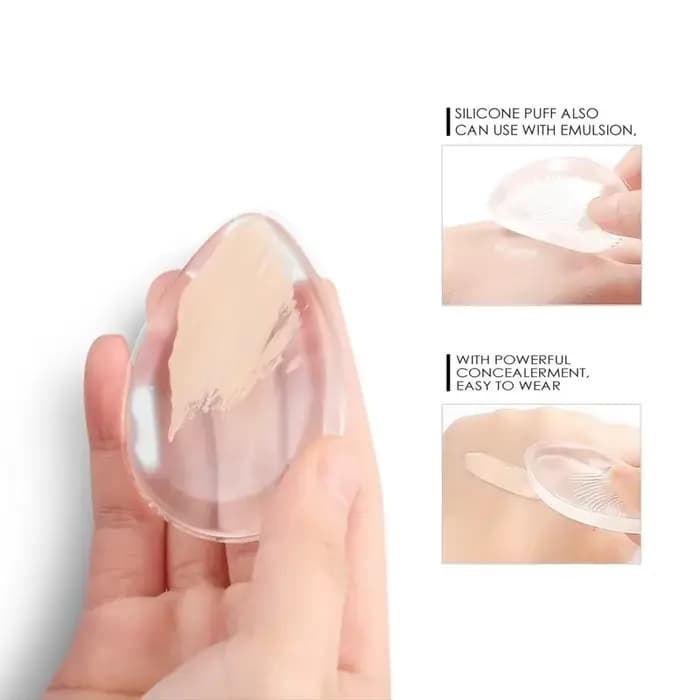 Mélangeur en Silicone, éponge bouffante de maquillage pour fond de teint liquide