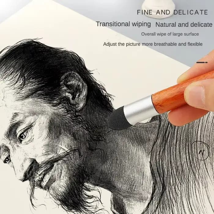 Éponge de croquis pour le visage grise