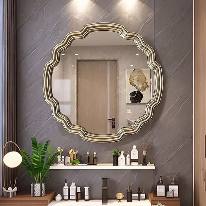 Miroir d'accent irrégulier de luxe de Style chinois