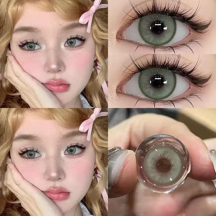 2025 nouvelle bio-essence 1 paire de lentilles de Contact vertes pour les yeux