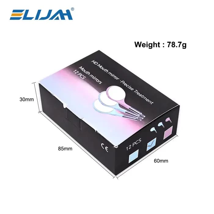 ELIJAH miroir dentaire UHD bouche HD 4 couleurs au choix