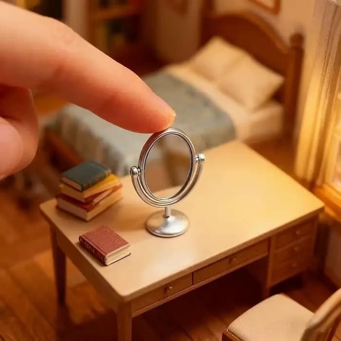 1 pièce Miroir miniature rétro