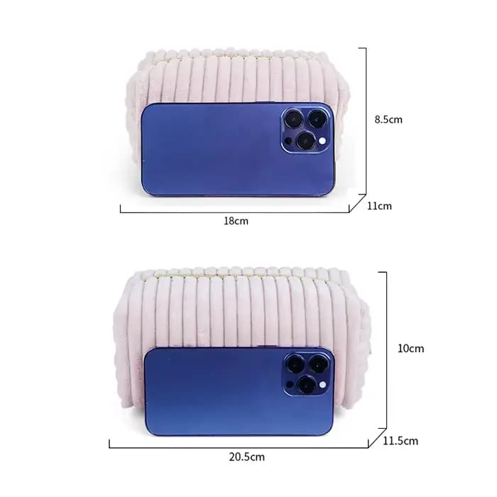 Trousse à cosmétiques en velours de grande capacité