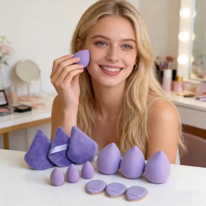 Ensemble d'éponges de maquillage polyvalentes