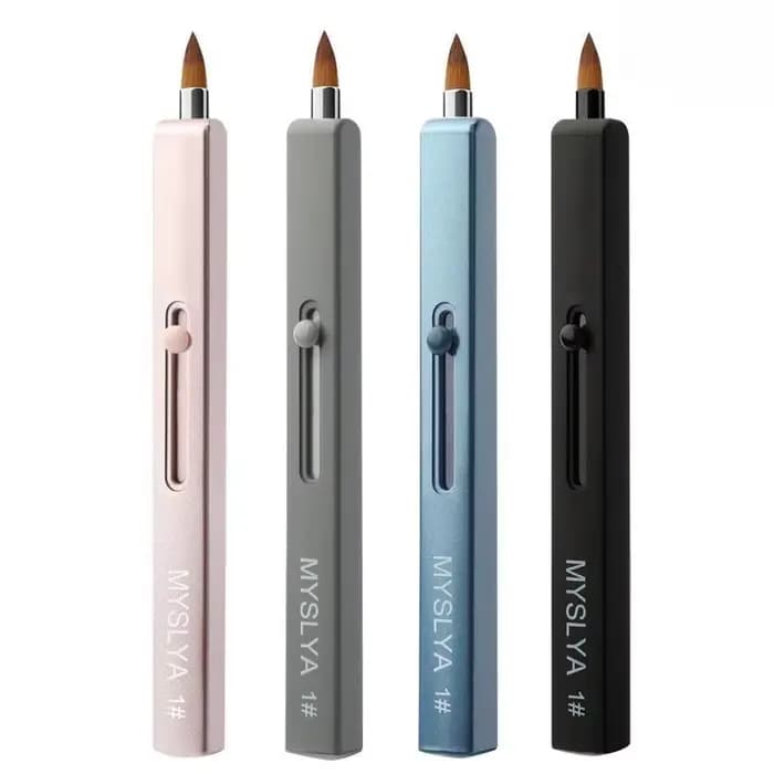 Mini pinceau à maquillage rétractable