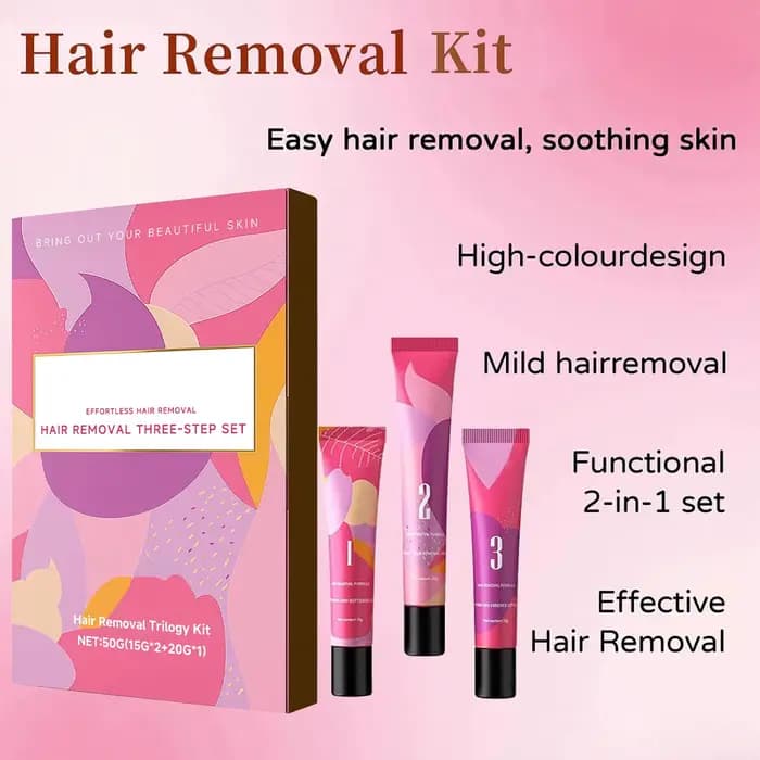 Kit de trilogie pour l'épilation du visage pour femmes – Épilateur de qualité clinique pour le menton et le dessus des