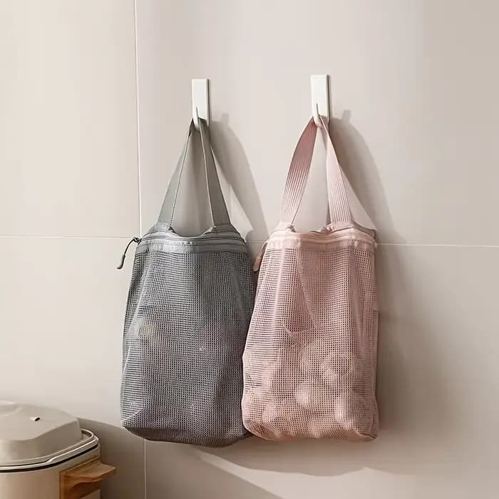 Trousse de toilette de voyage en maille à séchage rapide – Grande capacité