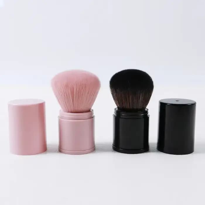 Brosse de maquillage à tête rétractable pour femme et fille