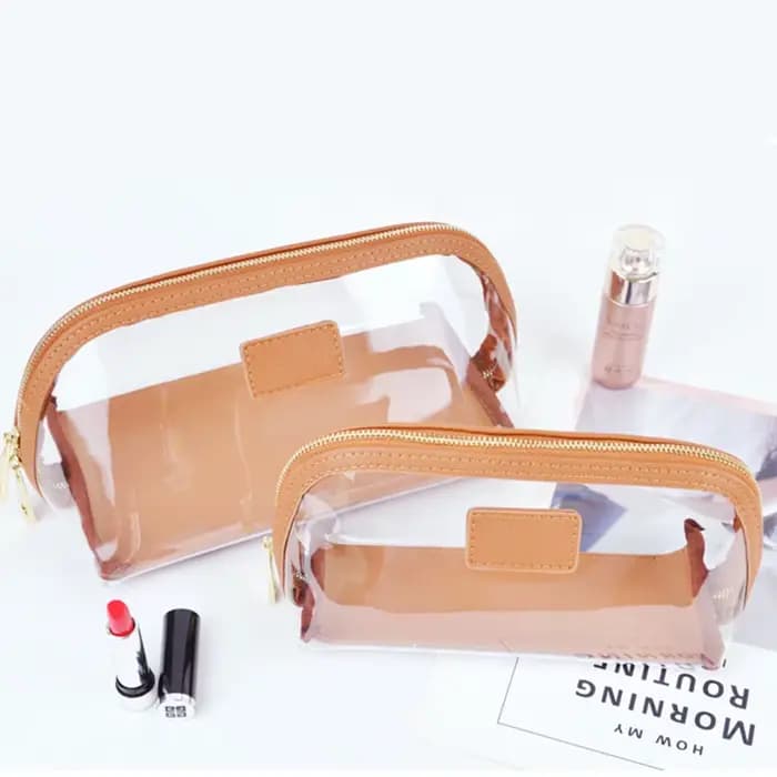 Sac de Maquillage Transparent avec Lettres Personnalisées