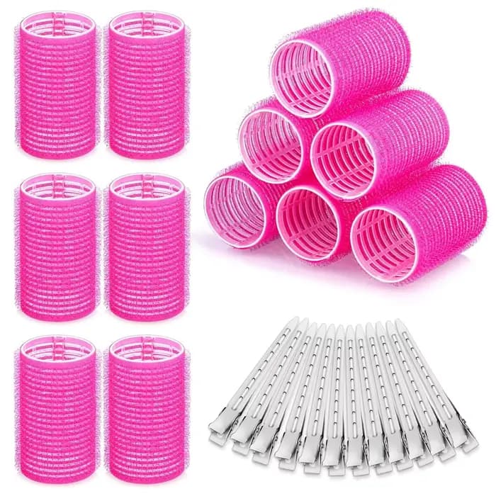 Rouleaux de bouclage de cheveux de différentes tailles pour la coiffure paresseuse bricolage