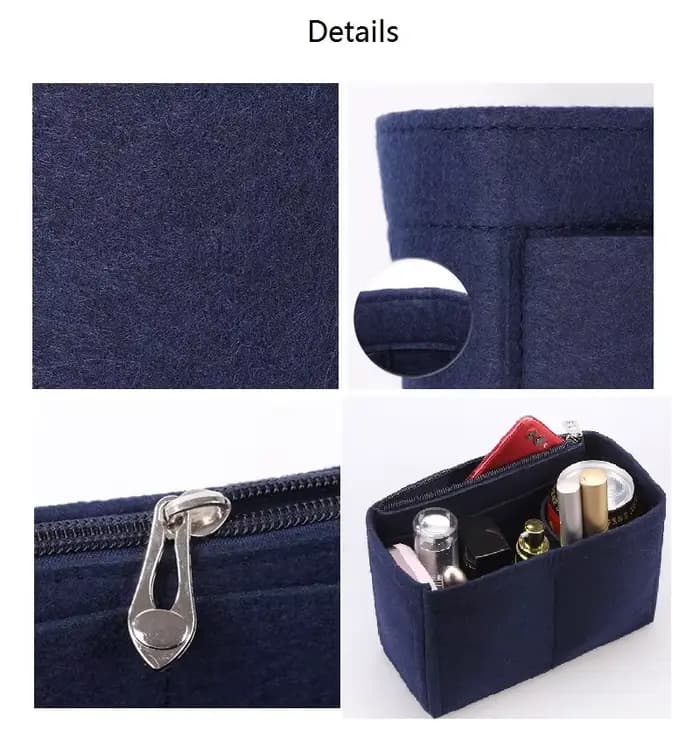 Convient pour Goyard ANJOU Mini feutre tissu insérer sac organisateur maquillage sac à main voyage intérieur Portable cosmétique Original organiser sacs