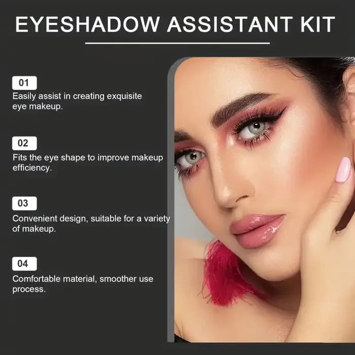 Kit de maquillage pour les yeux 3 pièces – Pinceaux et moules pour fard à paupières