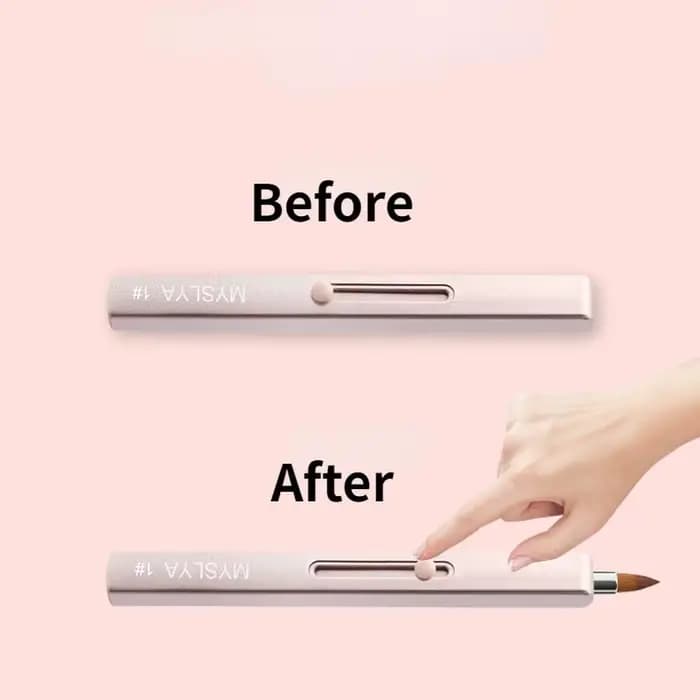 Mini pinceau à maquillage rétractable