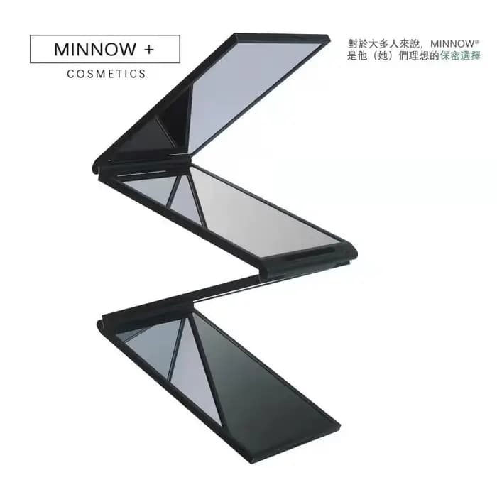 Miroir à trois volets rétractable et réglable