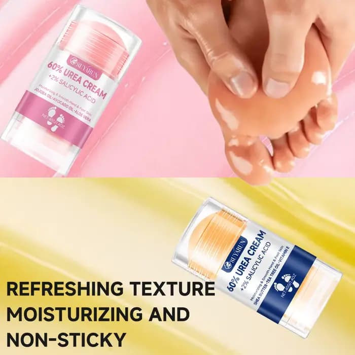 SUYARUN Bâton de crème pour les pieds à l'urée 60 % – Hydratant et exfoliant