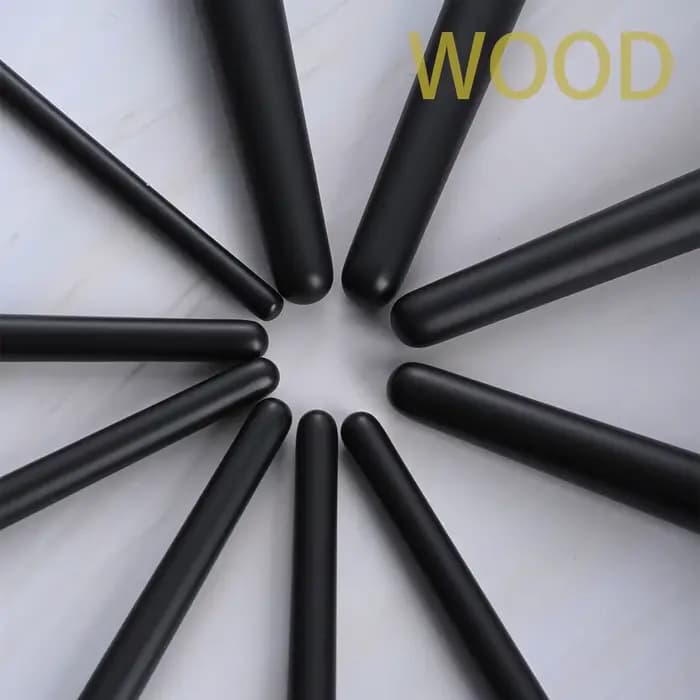10 pinceaux de maquillage de luxe - Manche en bois massif