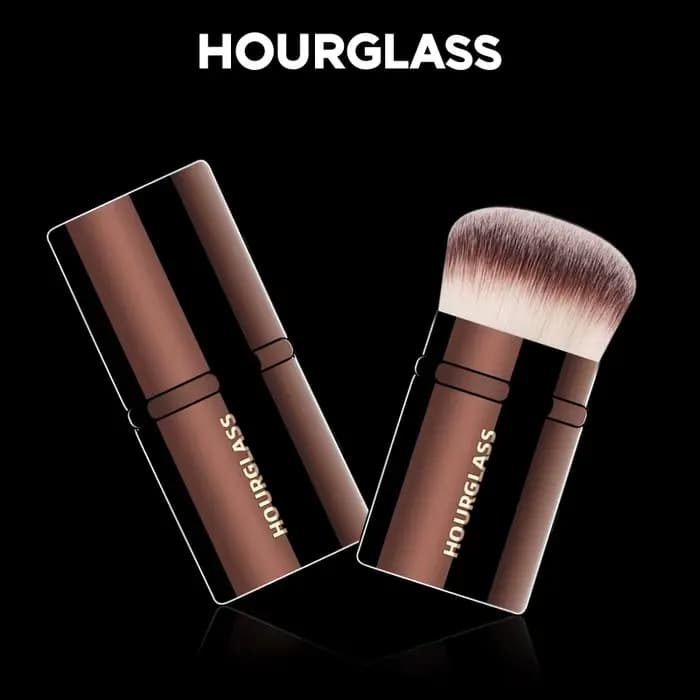 Pinceau de maquillage professionnel rétractable 3-en-1 multifonction pour fond de teint