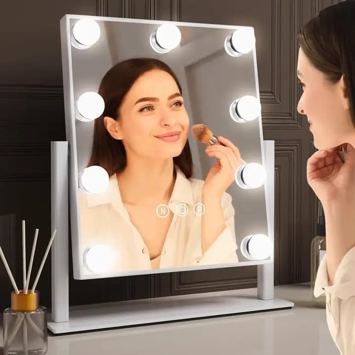 Miroir de courtoisie avec lumières
