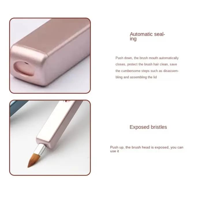 Pinceau de maquillage avec capuchon pour femmes