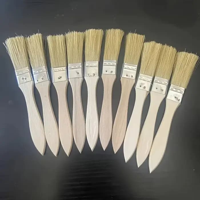 Pinceaux à manche (lot de 4) adaptés à l'art