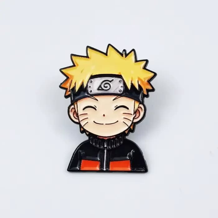 Broche Naruto, Accessoire Créatif Super Cool et Tendance, Motif Anime Uzumaki Naruto, pour Vêtements et Sacs à Dos