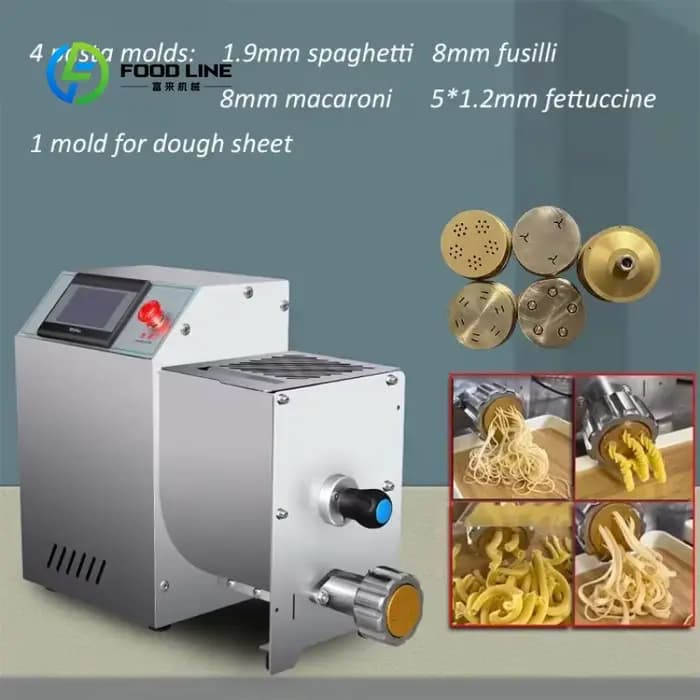 Machine à pâtes à écran tactile personnalisée, recettes prédéfinies, spaghetti, macaroni, fettuccine, machine automatique commerciale, programmes prédéfinis