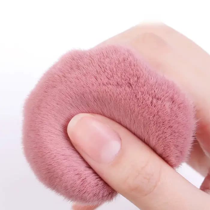 CALIYI 1/2 pièces moelleux poudre libre Blush pinceaux Portable MINI luxe maquillage brosse voyage cosmétique