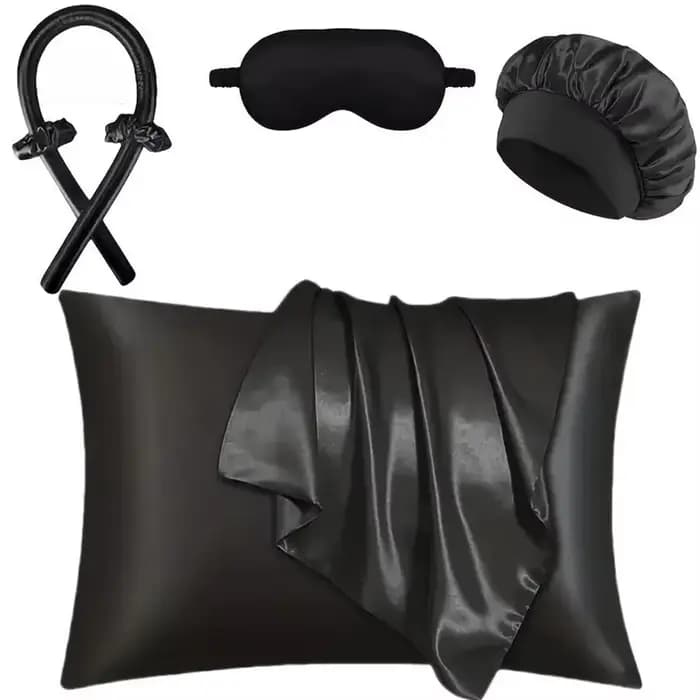 Ensemble de baguettes à friser sans chaleur | Kit de boucles soyeuses fraîches d'été paresseux | avec bonnet de douche