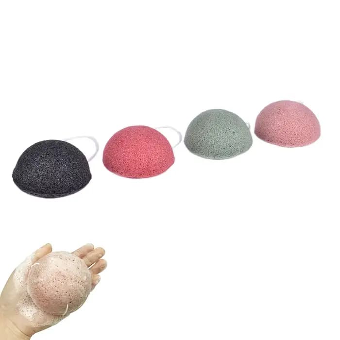 Éponge de maquillage Konjac naturelle, accessoire de nettoyage du visage