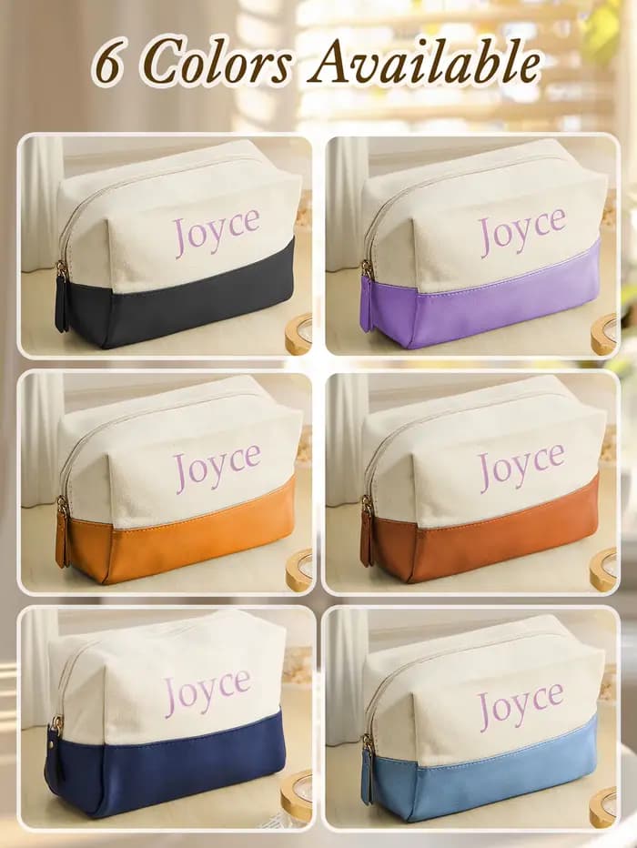 1 pièce Trousse de maquillage personnalisée avec nom