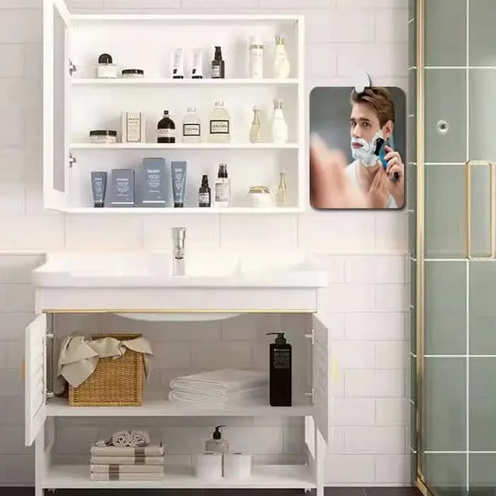 Miroir antibuée de voyage portable pour salle de bain