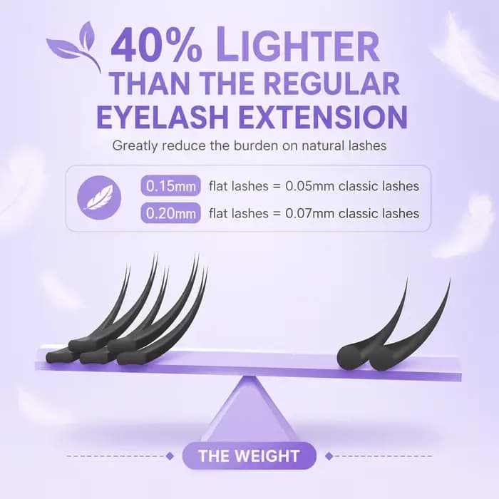 MASSCAKU Faux cils de vison Ellipse Extension