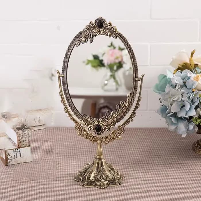Miroir mural ovale De Style européen pour femmes