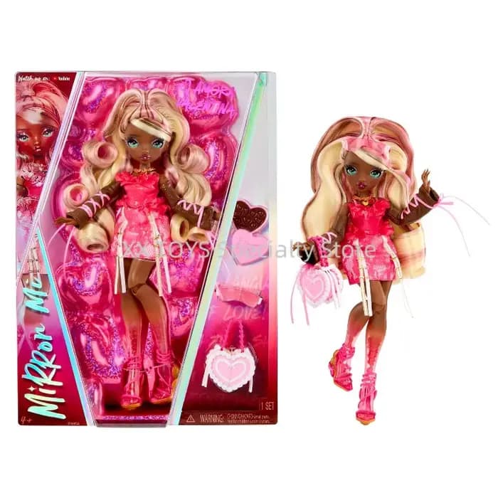 Original Mirror Mi Doll Assortment Série 1 Thème Émotions Style Gothique Guitare Électrique Peinte à la Flamme Accessoire Exclusif Jouets