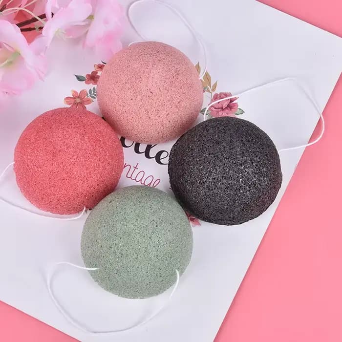 Konjac naturel Konnyaku bouffée exfoliant nettoyer