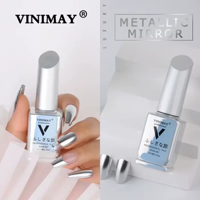 VINIMAY nouveau 2023 miroir métallique argent peinture à ongles Gel vernis