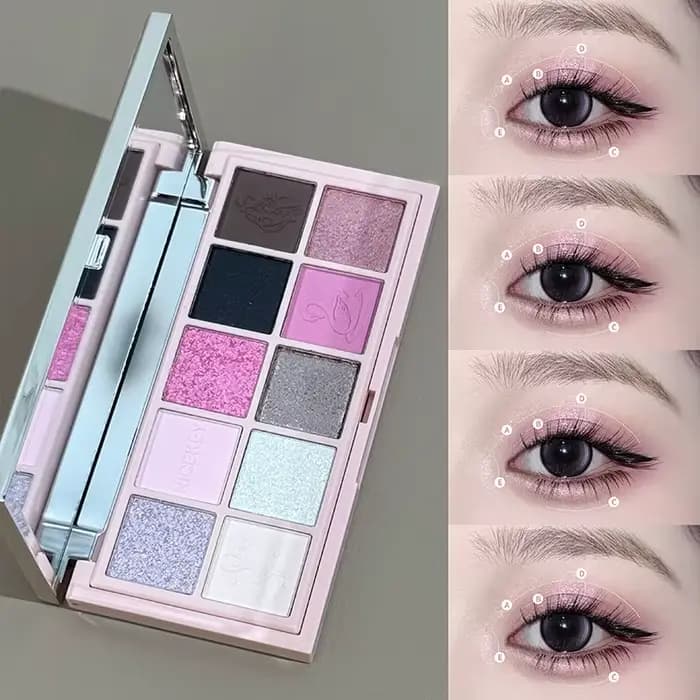 NICEKEY Coffrets de maquillage rose ballet comprenant 4 rouges à lèvres
