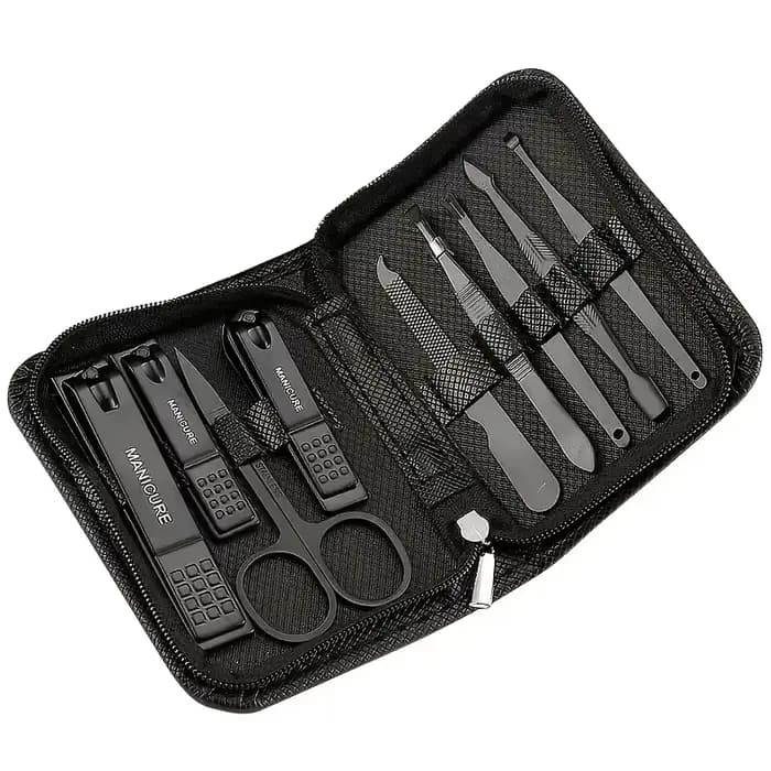 Kit de manucure et pédicure 9-en-1 pour femmes et hommes