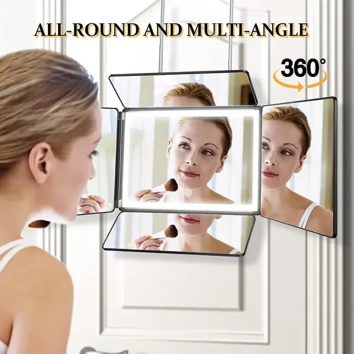 Miroir 5 voies amélioré pour la coupe de cheveux en solo