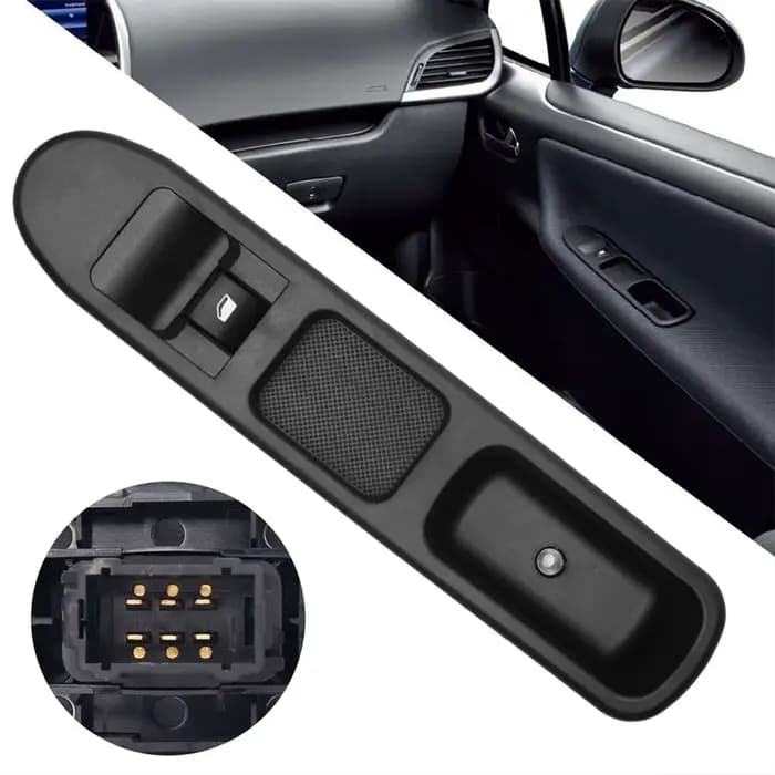 Accessoire intérieur de voiture, poignée de porte de fenêtre de voiture, interrupteur d'accoudoir, panneau de commande côté conducteur pour Peugeot 207 2006 – 2018